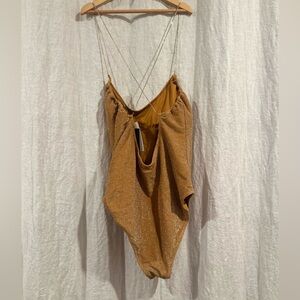 it’s not cool | solitaire - back one piece swim (nwt) (large)